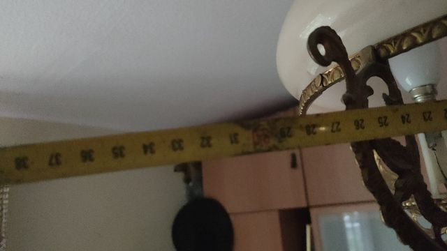 Lámpara Bronce Antigua (de techo)