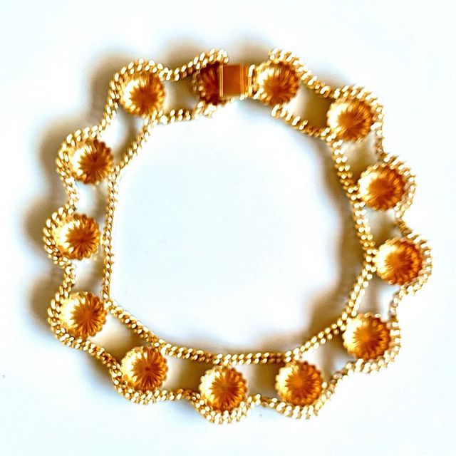 Conjunto COLLAR y PULSERA en metal DORADO