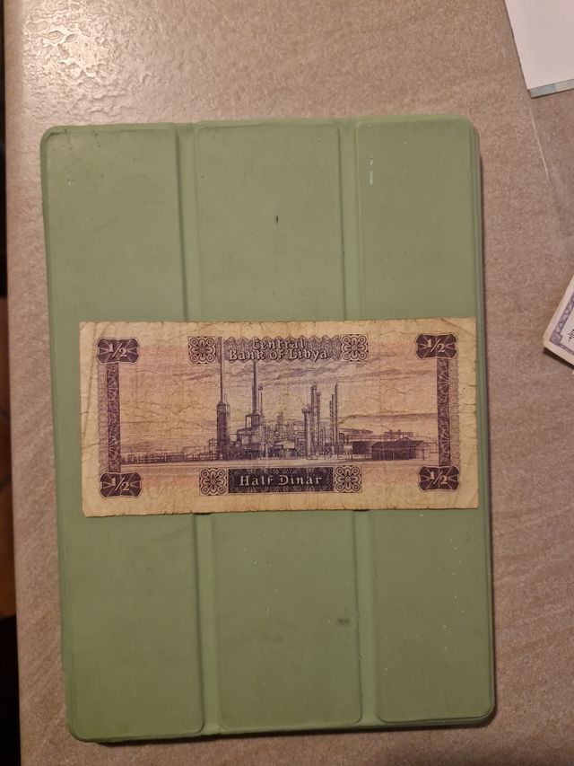 Banconota Half Dinar Libia