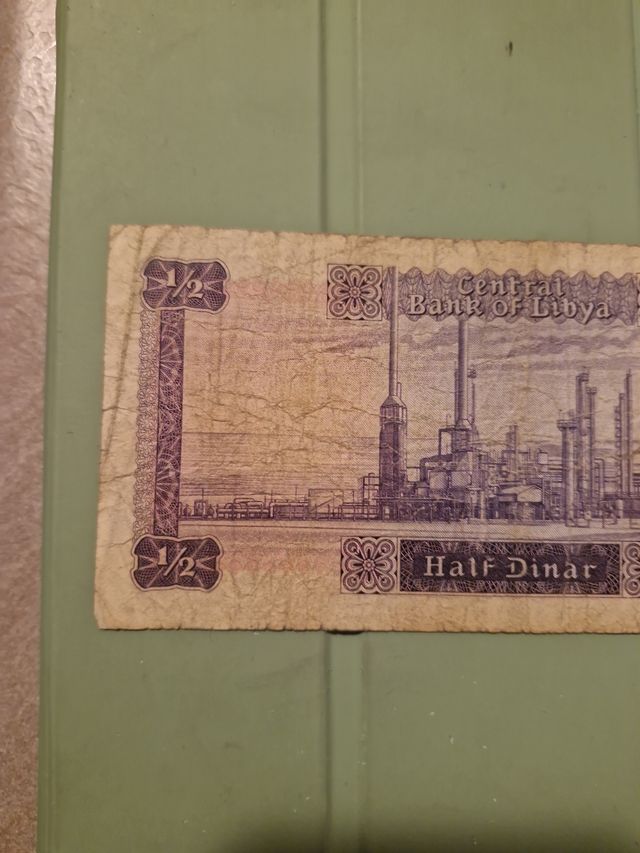 Banconota Half Dinar Libia