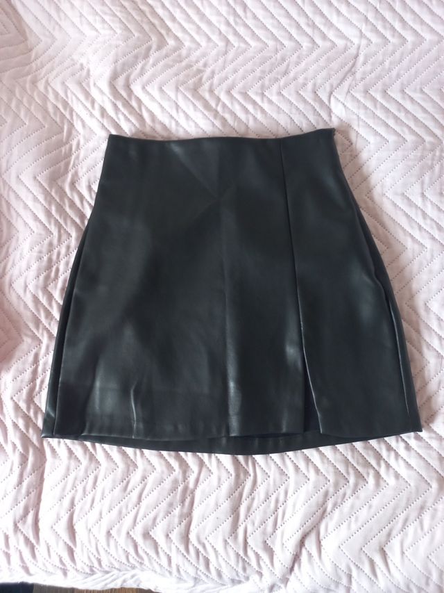 Minifalda cuero