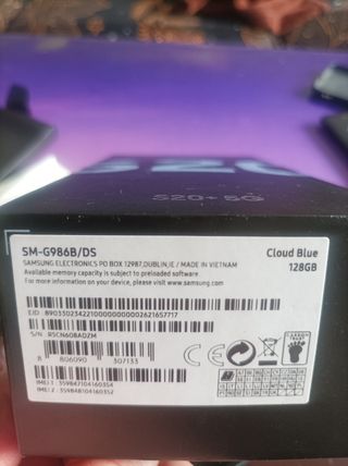 Teléfono Samsung s20+ 5G