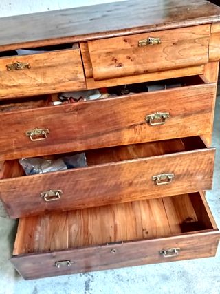 +100 AÑOS COMODA NOGAL BELLEEPOQUE. B E