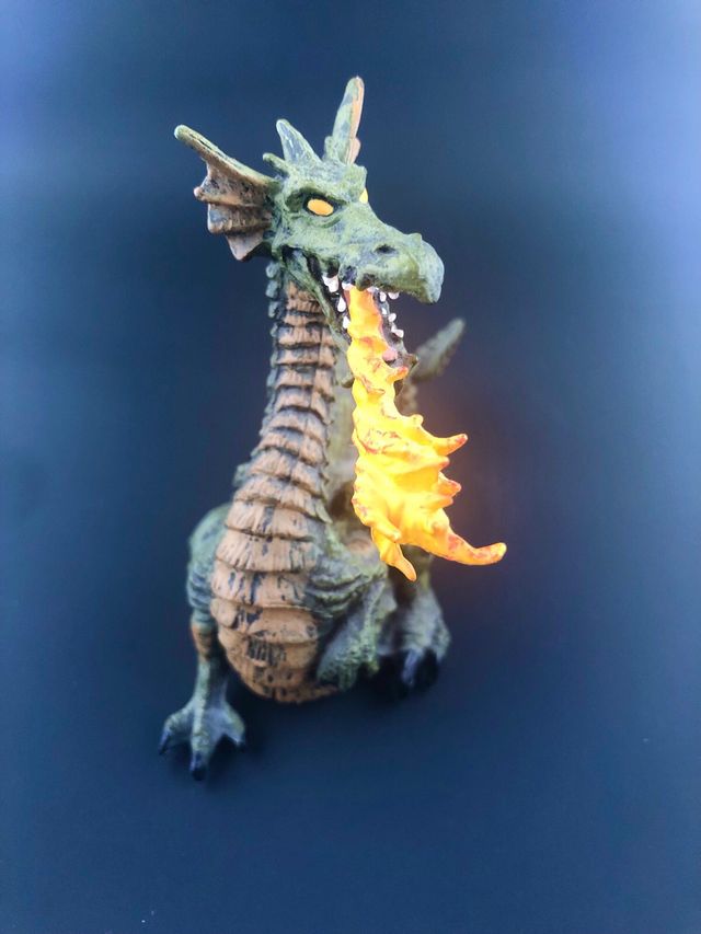 Schleich Cavaliere da torneo+PAPO Drago sputafuoco