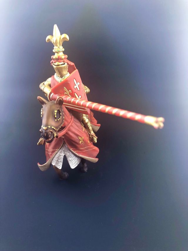 Schleich Cavaliere da torneo+PAPO Drago sputafuoco