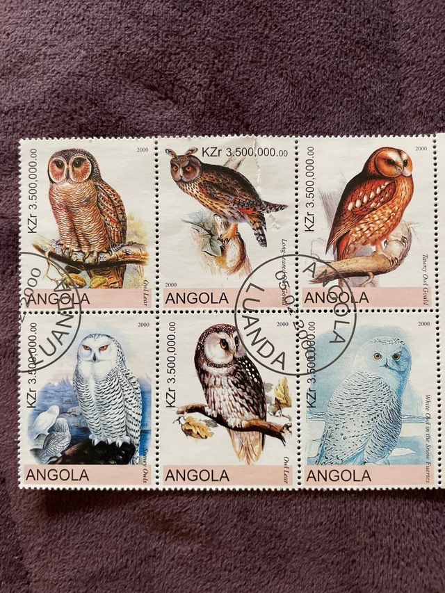 Postage stamps from Angola