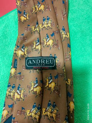 Corbata vintage de seda natural Andreu
