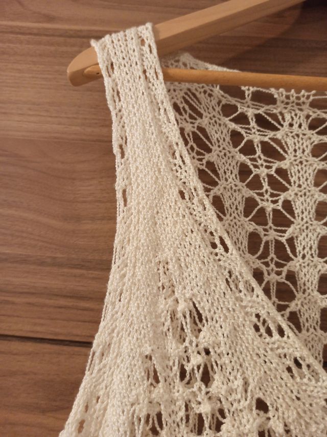 Chaleco blanco de punto