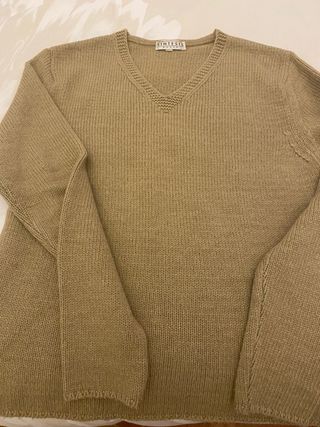 Jersey lana marrón tostado