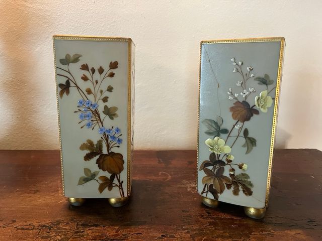 JARRONES CON FORTO DE CRISTAL