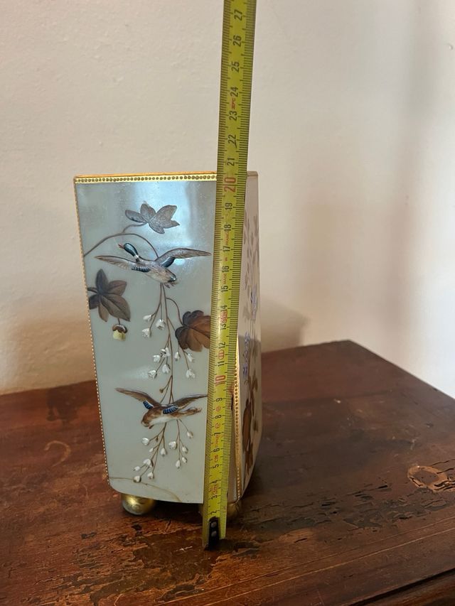 JARRONES CON FORTO DE CRISTAL