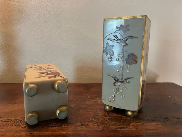 JARRONES CON FORTO DE CRISTAL