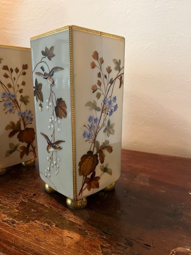 JARRONES CON FORTO DE CRISTAL