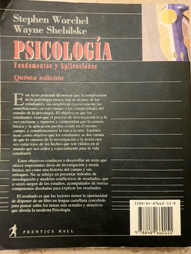 Psicologia - Fundamentos y Aplicaciones - 5 Edici (Spanish Edition)