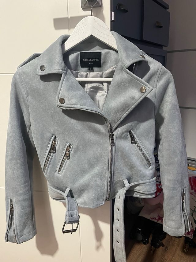 Cazadora efecto piel