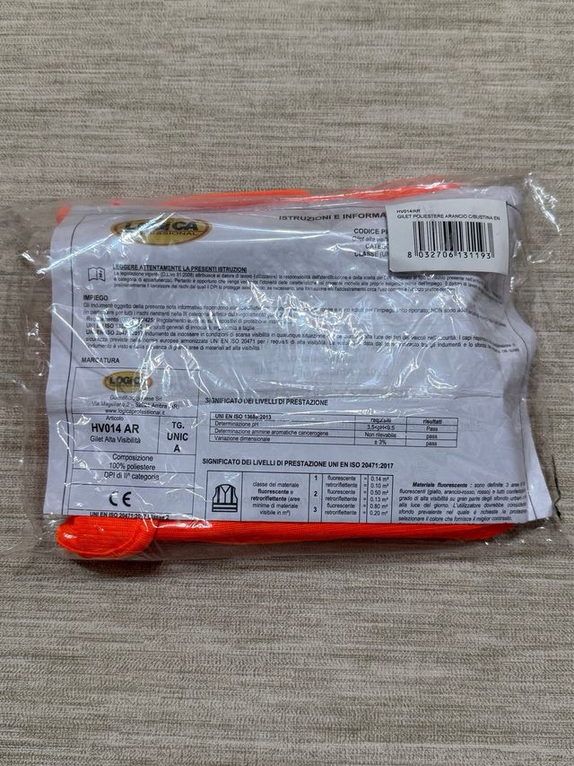 Logica - Gilet da lavoro arancione fluorescente