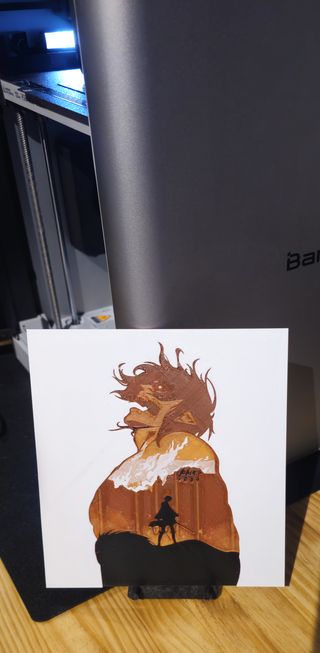 cuadro 3d eren yeager