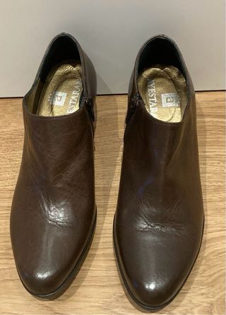 Botín piel marrón chocolate