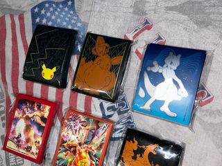 6x packs bustine protettive pokemon nuove