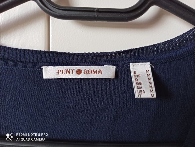 Camiseta Punto Roma azul marino talla M