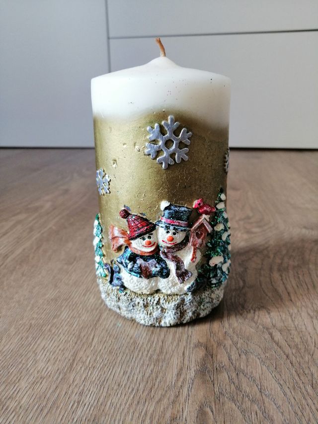 Candela decorativa natalizia