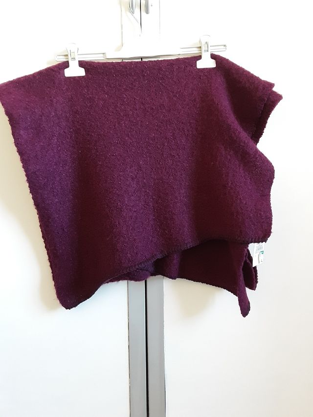 Bufanda echarpe color vino. 