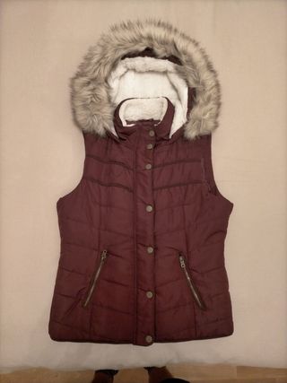 Chaleco mujer talla M granate