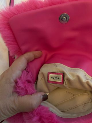 Bolso peluche fucsia. ORIGINAL no es replica