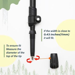 Puntas de Goma para Bastones 6 unds