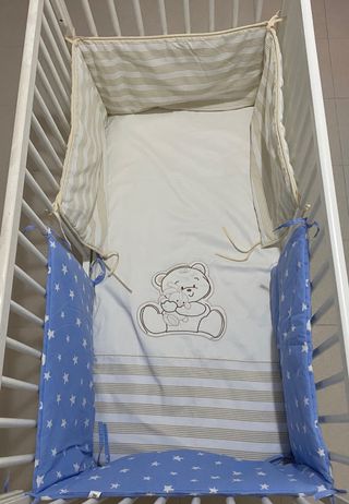 2 protectores de cuna + colcha