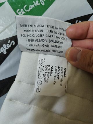 Dos edredones Reig Martí cama 90