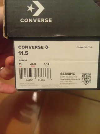 Bambas converse número 28,5