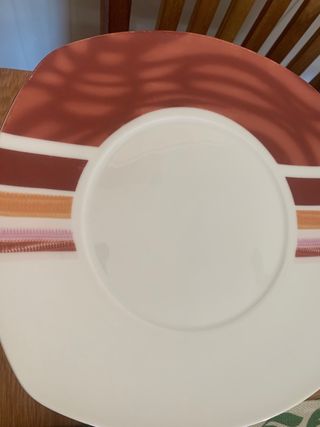 Vajilla porcelana nueva 6 servicios + tazas