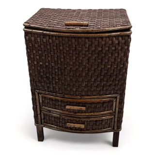 Costurero de Mimbre con Dos Cajones Artesanal