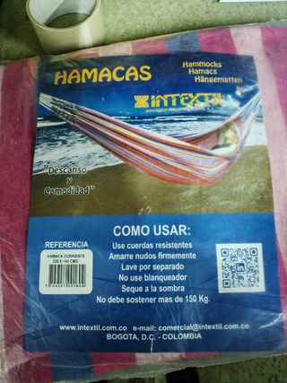 Hamaca 320*140 hasta 150kg