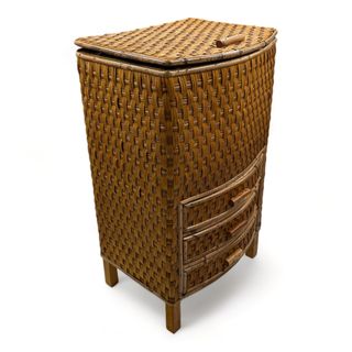 Costurero de Mimbre con Tres Cajones Artesanal