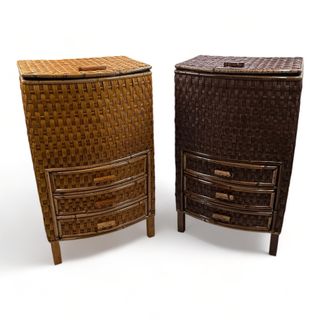 Costurero de Mimbre con Tres Cajones Artesanal