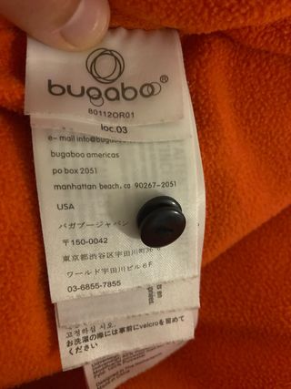 Saco bugaboo color naranja