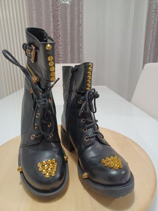 Anfibio donna nero borchiato tg 37 CINTI A3