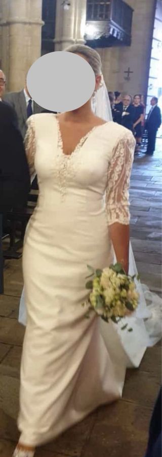 Vestido novia. Claudina Mata.