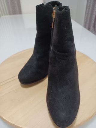 Elegante Tronchetto Nero scamosciato Donna Tg36 A5