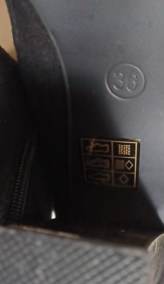 Elegante Tronchetto Nero scamosciato Donna Tg36 A5