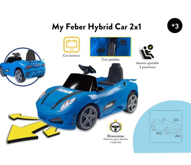 FEBER My Hybrid coche batería de 12v