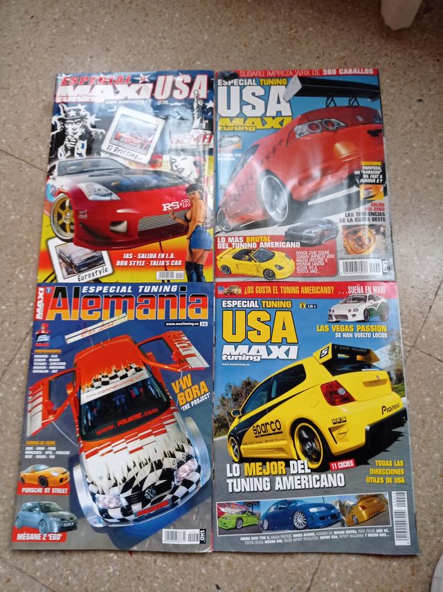 Lote 4 revistas Maxi tuning