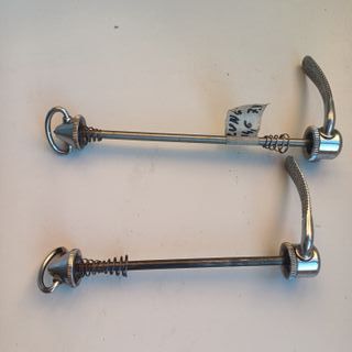 coppia bloccaggi ruote Record Campagnolo vintage