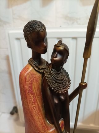 Figuras porcelana africanos