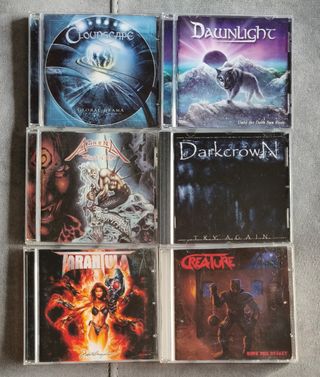 Lote 5 Cds Heavy Metal 