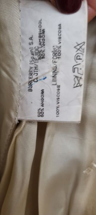 Abrigo Burberry