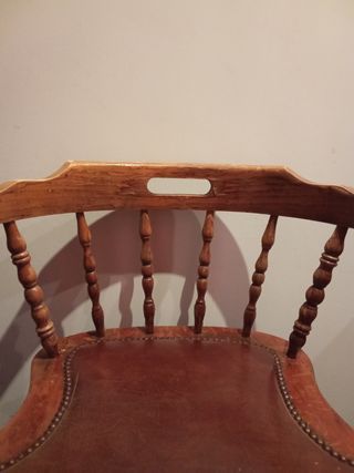 Silla tipo windsor. Mocholi. Vintage años 60.