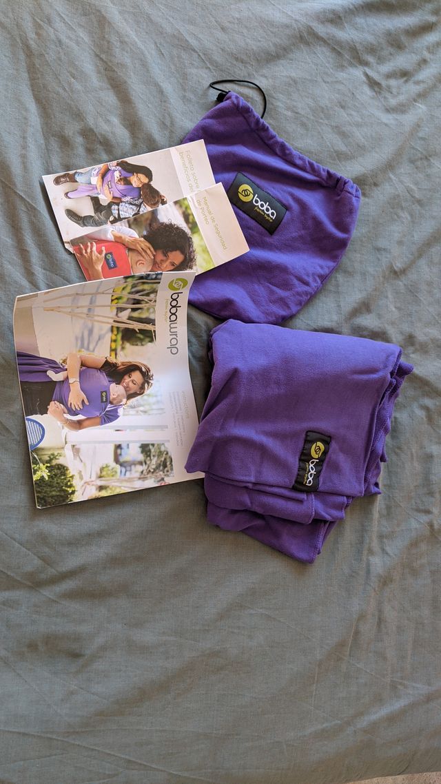 Fular elástico portabebé BOBA Wrap Lila